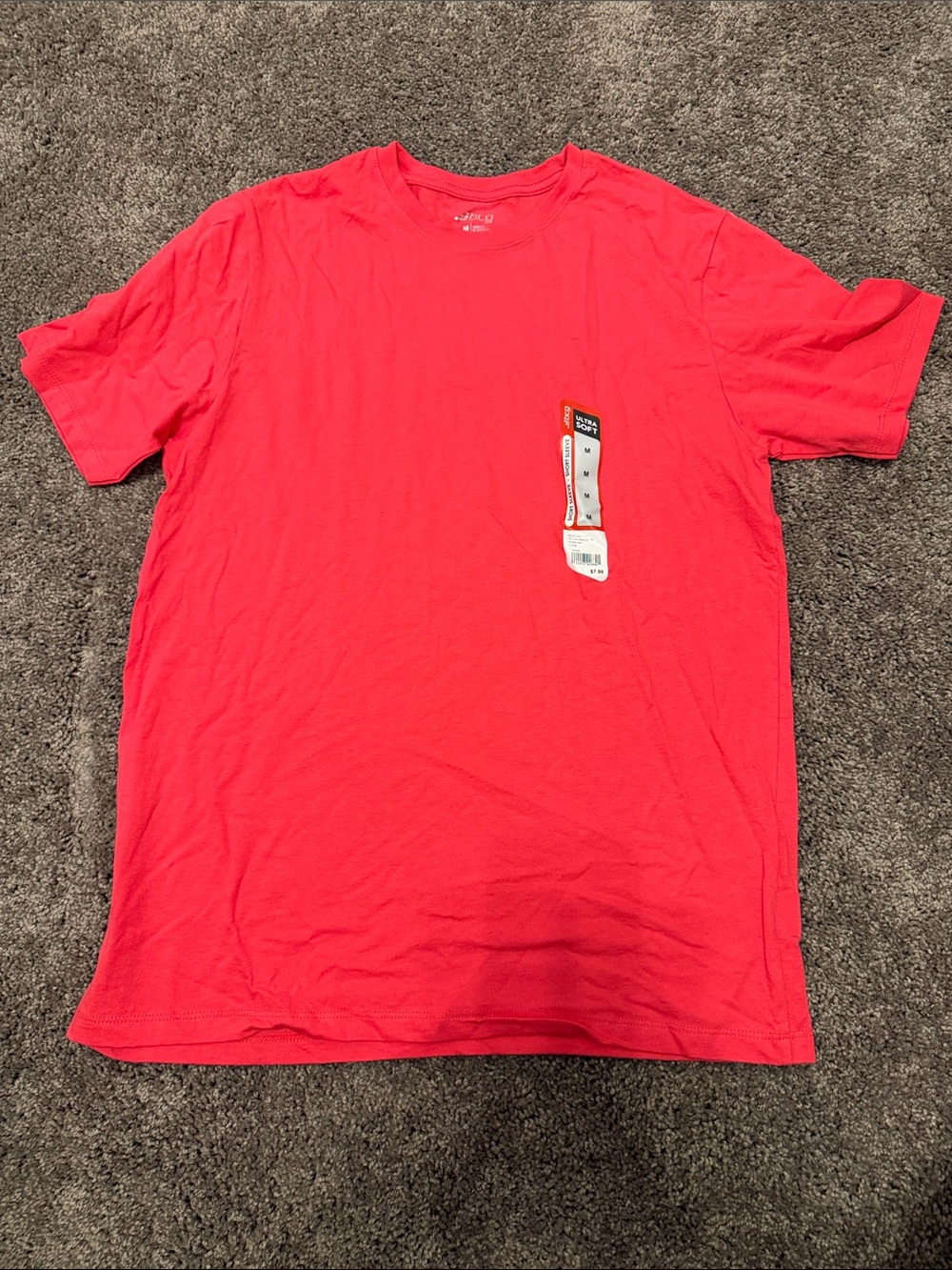 Crew Neck T-Shirt - Hot Pink